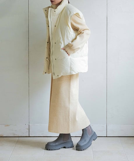 middle down vest/3color