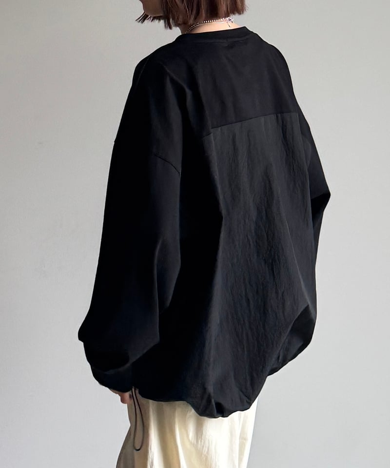 back switching long sleeve pullover/2color | F