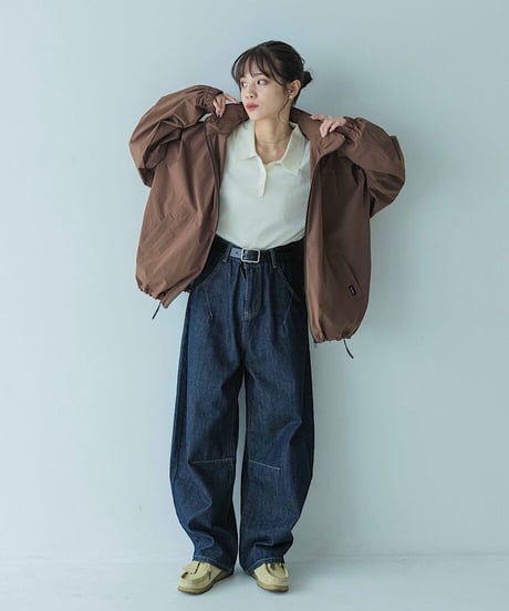 wool blend polo knit sweater/3color
