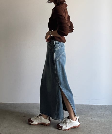 【FINE】twist waist denimt skirt / 3size