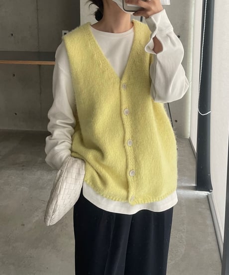 front button vest/2color