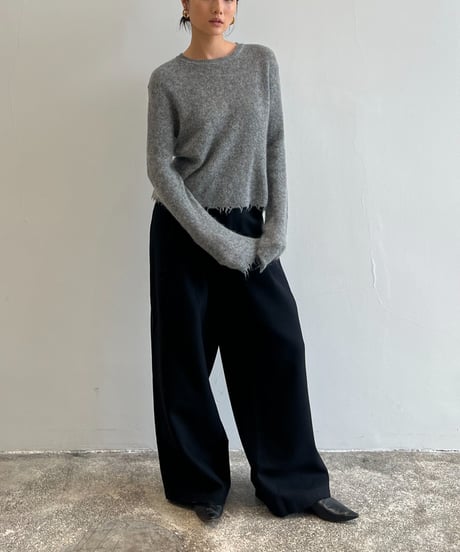 【FINE】edge mohair knit/3color