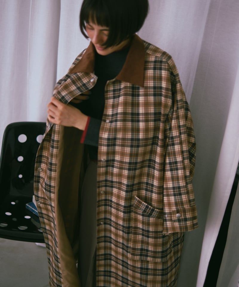 ジャケット・アウター DOUBLE FACE CHECK SOUTIEN COLLAR COAT Auralee Double Face Check Soutien Collar Coat – Marrkt