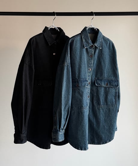 【FINE】ex denim shirt JK/2color