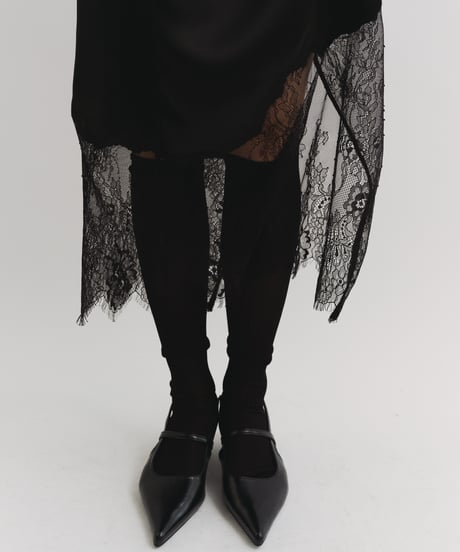 【FINE】lace satin skirt/3size