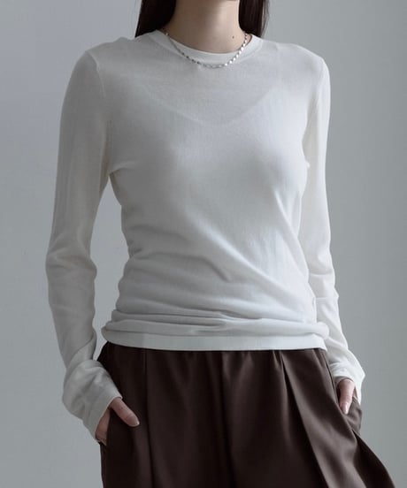 【FINE】basic long cut sew/4color