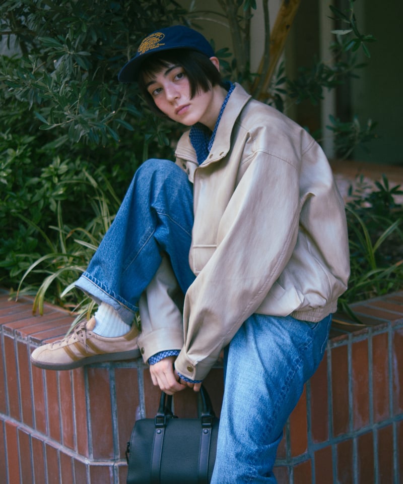 fake leather blouson/2color | F A S H I R U