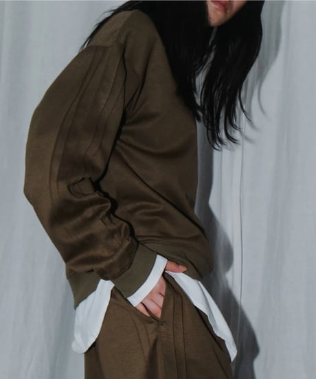 pin tuck sweatshirt / 2color（セットアップ対応）