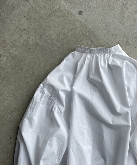 stand collar volume sleeve blouse/2color