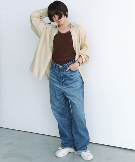 sheer relaxed shirt / 2color