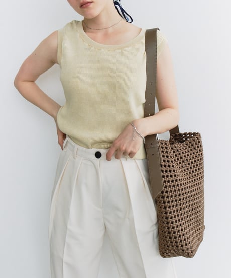 stone wash rib tank top