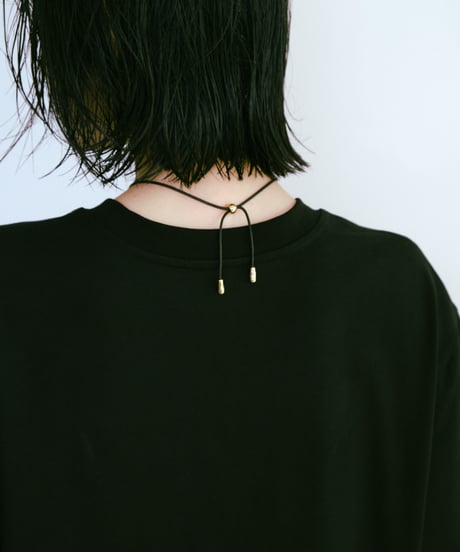 drop rope necklace/2color