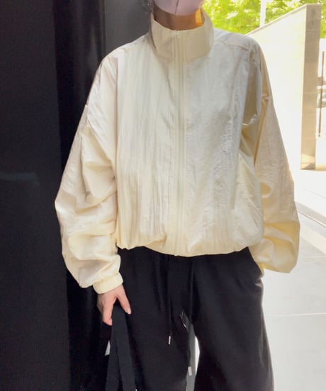 nylon track jacket/2colors