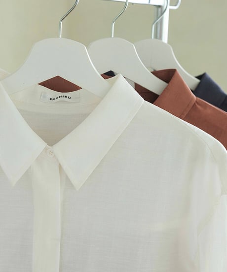 cropped over shirt / 3color