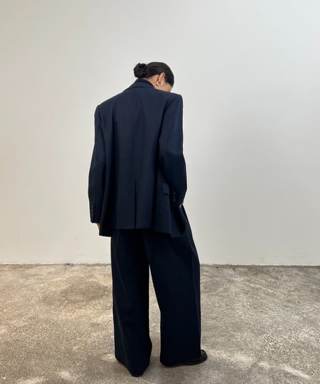 【FINE】linen wide tuck pants/2size