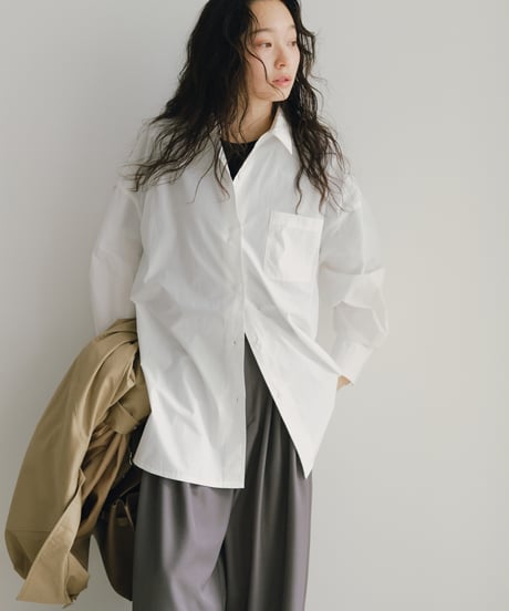 oversize shirt （white/yellow/pink）/3color