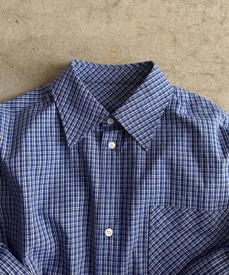 bias pocket check shirts(lightweight)【original color】/2color