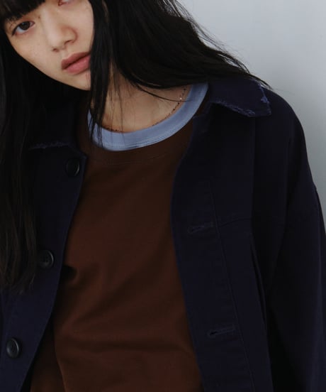 simple long sleeve T / 2type / 6color