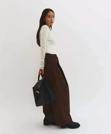 【FINE】wrap tuck wide pants/3size