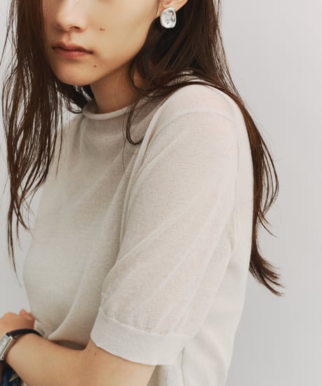 【FINE】compact sheer knit/2color