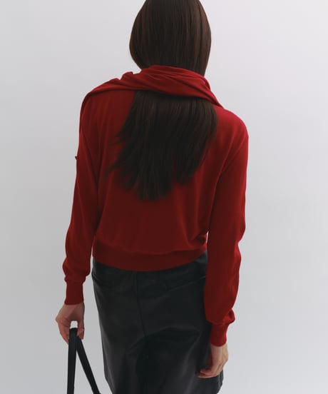 【FINE】layered knit cardigan/2color
