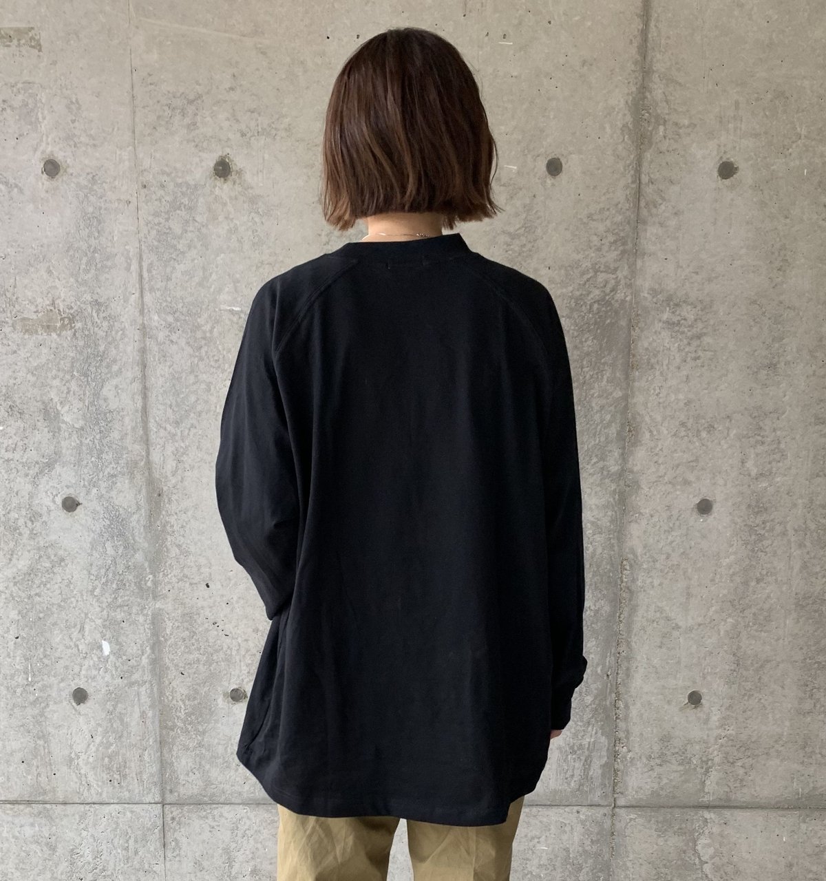 raglan sleeve cotton long cut sew/3colors | F A... ファシルFASHIRUラグランスリーブcottonロング丈カットソーA20316
