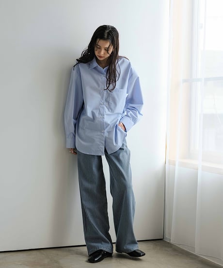 striped denim/2size