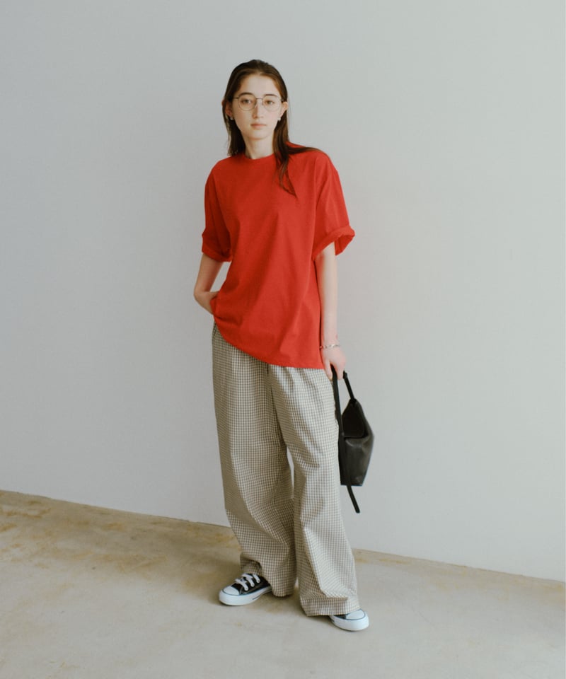 gingham check easy pants | F A S H I R U