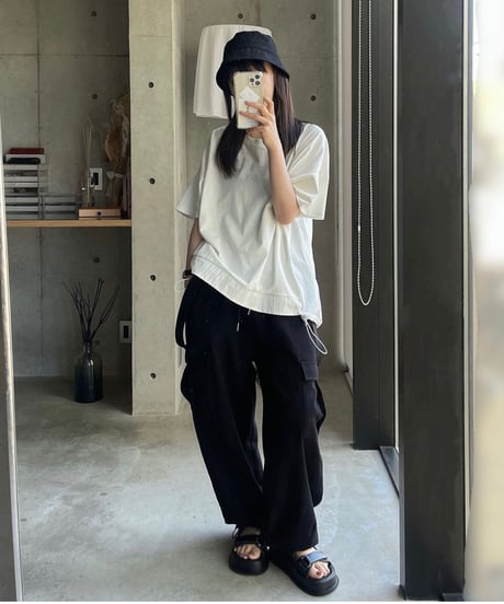 cargo pants with suspenders/2color