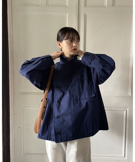 stand collar coverall/3color