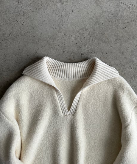 【FINE】skipper wool knit/2color