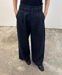 【FINE】linen wide tuck pants/2size