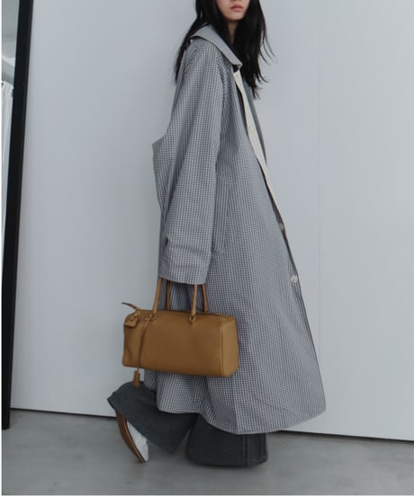 reversible balmacaan long coat / 2color
