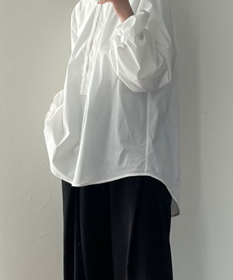 band collar pullover shirt | F A S H I R U
