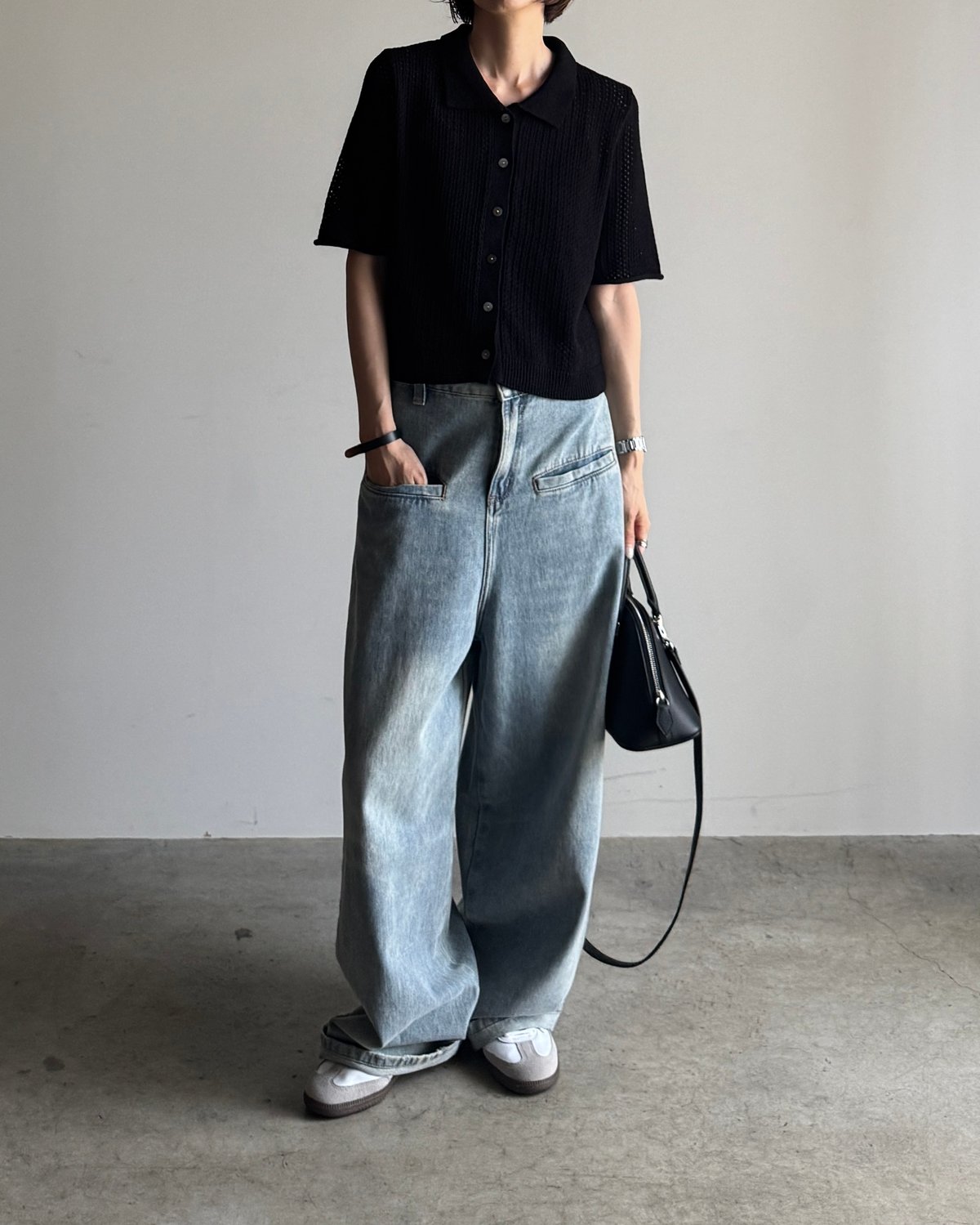loose denim pants/2size | F A S H I R U