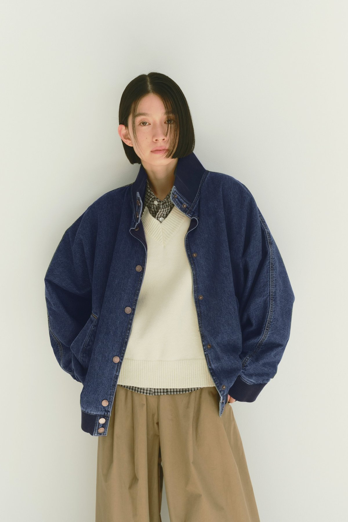 大幅お値下げ！VIVIANO チャイナ襟デニムジャケット 2024aw