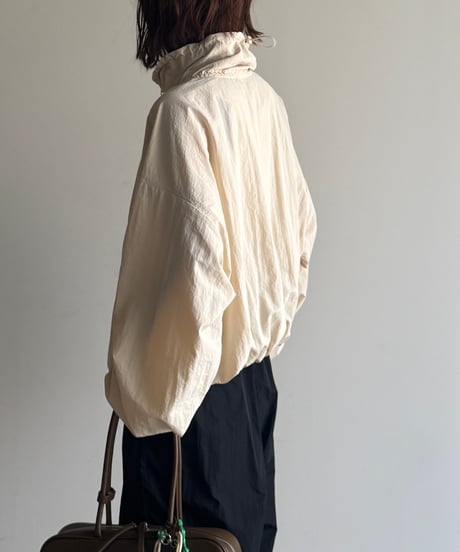gather stand collar track jacket / 2color