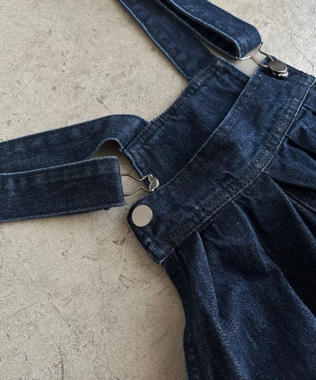 wide denim overall