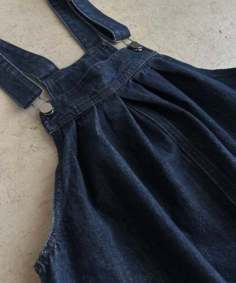 wide denim overall