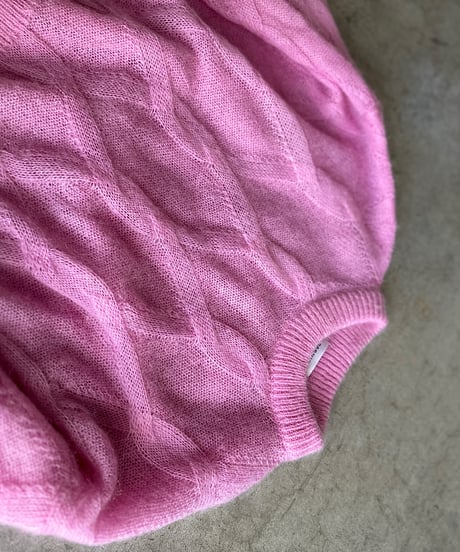 patterned mesh knit/2color
