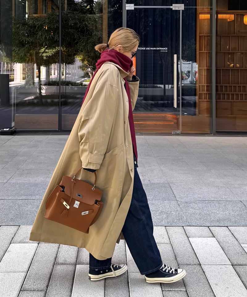 soutien collar coat-long-/3color | F A S H I R U soutien collar coat-long-/3color | F A S H I R U