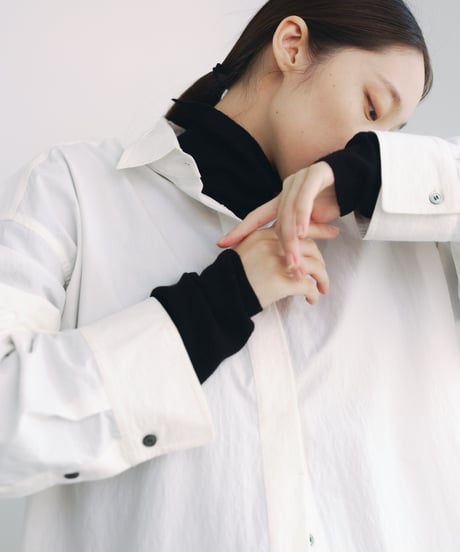 【FINE】typewriter dress over shirts/2color