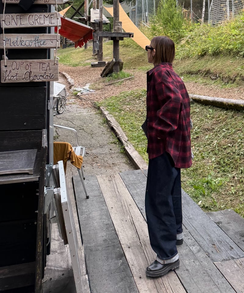 FASHIRU × SOMETHING］baggy fit Jeans(Japan made
