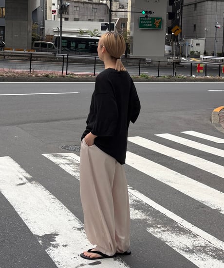 silk-like drawstring pants