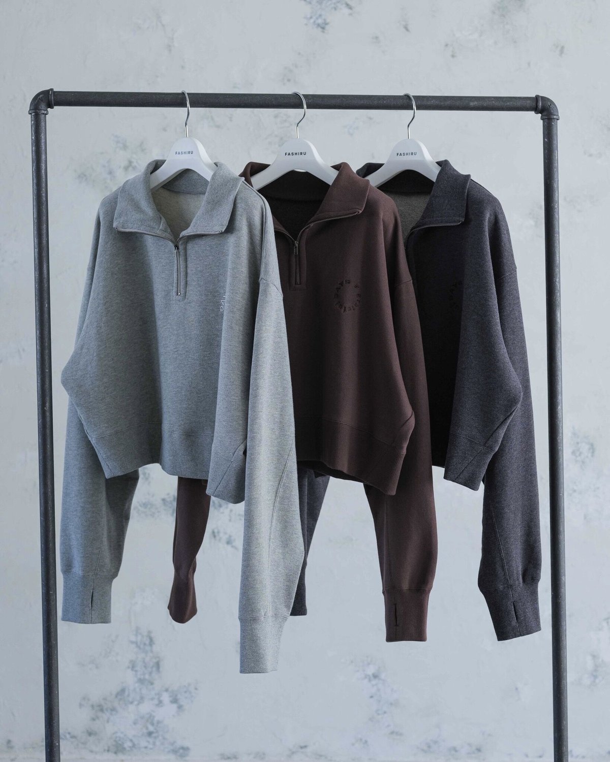 half zip sweat(japan made)/3color | F A S H I R U half zip sweat(japan made)/3color | F A S H I R U