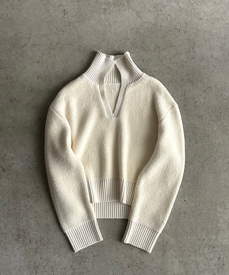【FINE】skipper wool knit/2color
