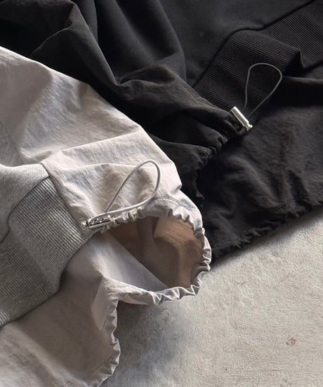 back switching sweat hoodie/2color