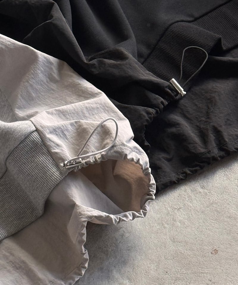 back switching sweat hoodie/2color | F A S H I R U back switching sweat hoodie/2color | F A S H I R U