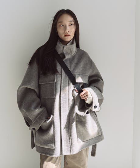 【FINE】wool cpo oversized jacket/2color