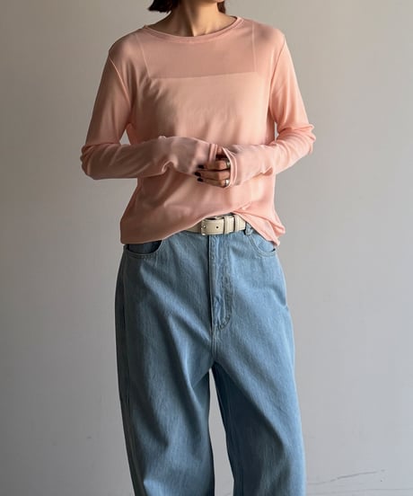 power net sheer pullover/4color